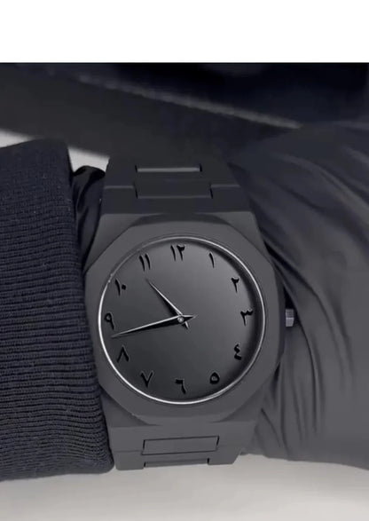 Arabic Aura Watch - Full Black Edition